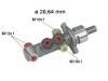 Cilindro principal de freno Brake Master Cylinder:77 01 205 740